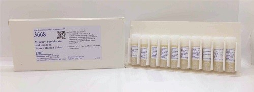 SRM 3668  冷凍人尿中的汞、高氯酸鹽和碘化物標準品