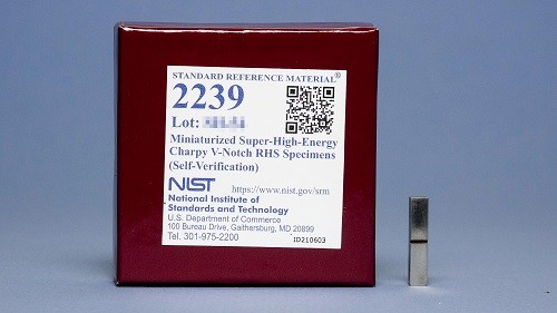 SRM 2239 小型化超高能夏比V型缺口RHS標(biāo)準(zhǔn)品