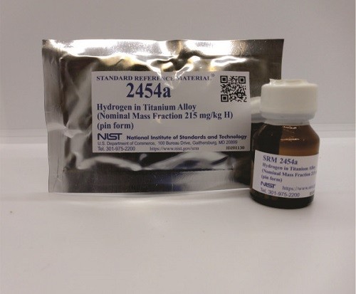 SRM 2454a  鈦合金中的氫（標稱質(zhì)量分數(shù)215mg /kg H）（針形）標準品
