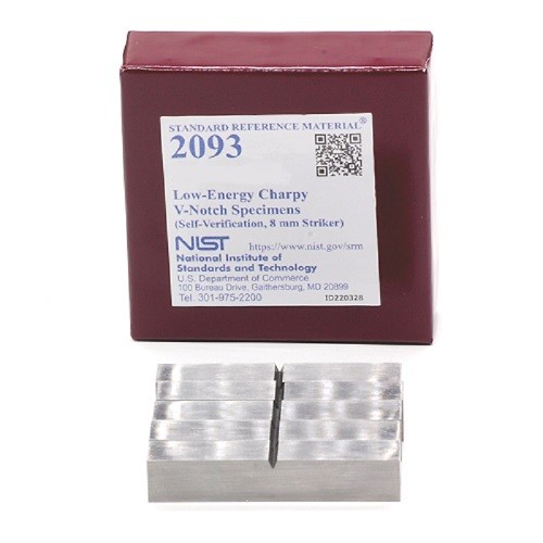 SRM 2093  低能量Charpy V-缺口樣本(自驗(yàn)證，8毫米射手)